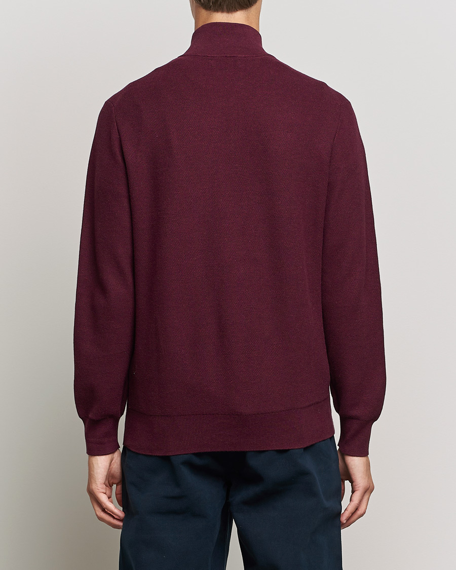 Mies | Puserot | Polo Ralph Lauren | Textured Half-Zip Aged Wine Heather