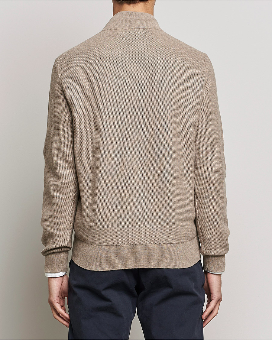 Mies | Puserot | Polo Ralph Lauren | Textured Half-Zip Honey Brown Heather