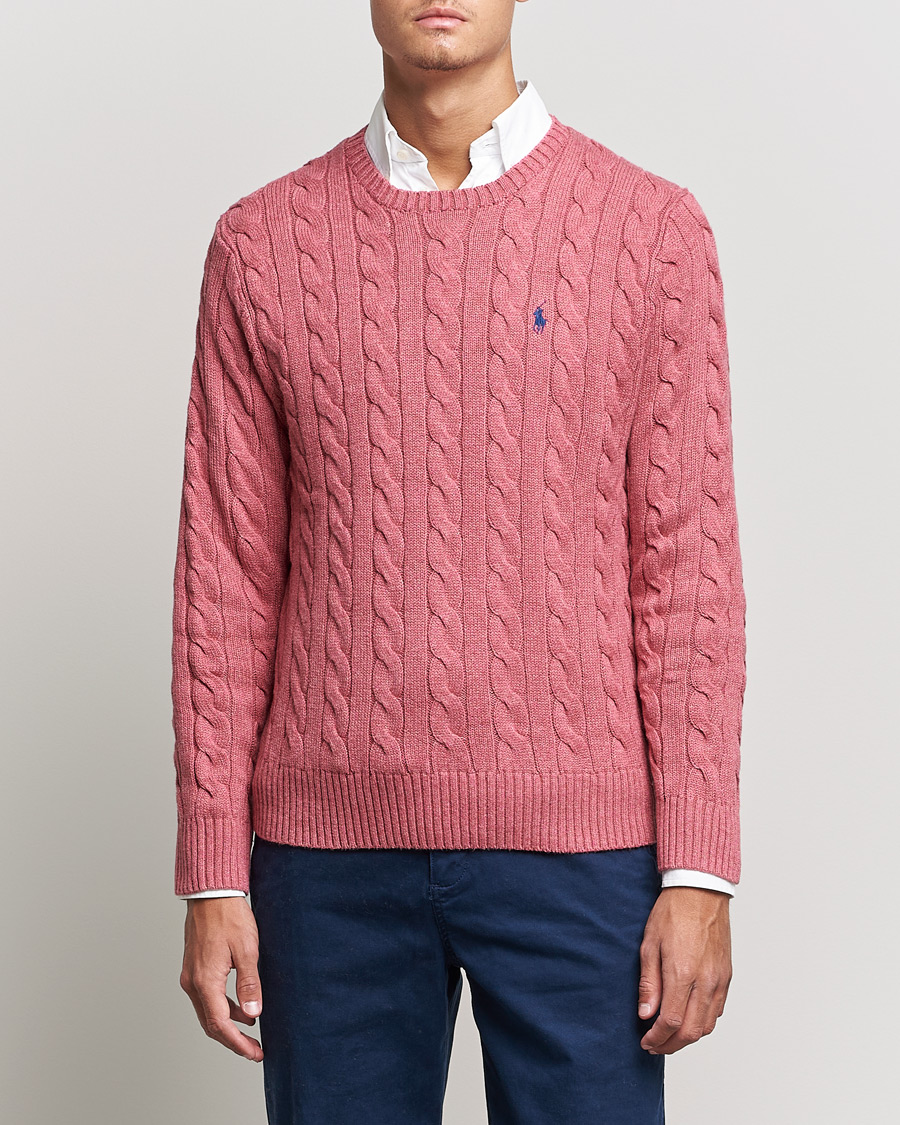 Mies |  | Polo Ralph Lauren | Cotton Cable Pullover Rosebud Heather