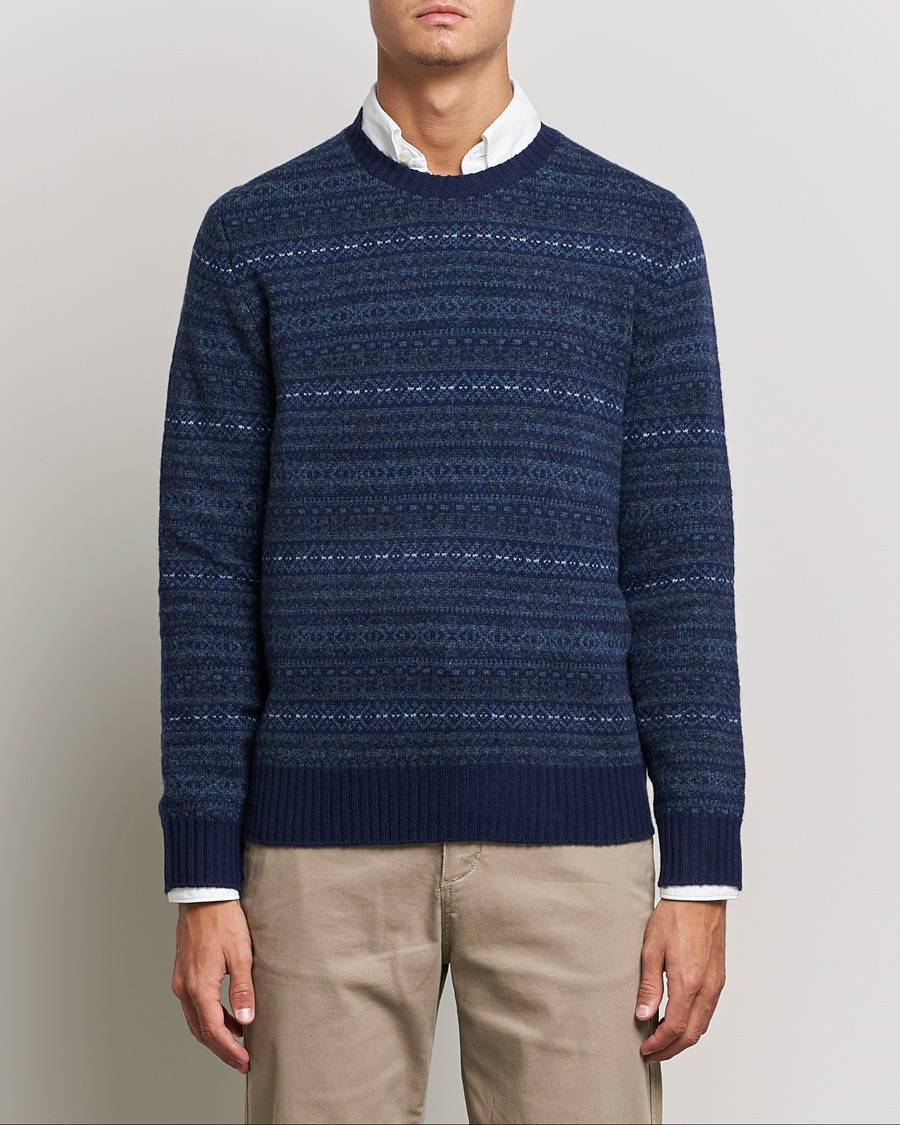 Mies | Jouluneuleet | Polo Ralph Lauren | Wool/Cashmere Fairisle Knitted Sweater Navy