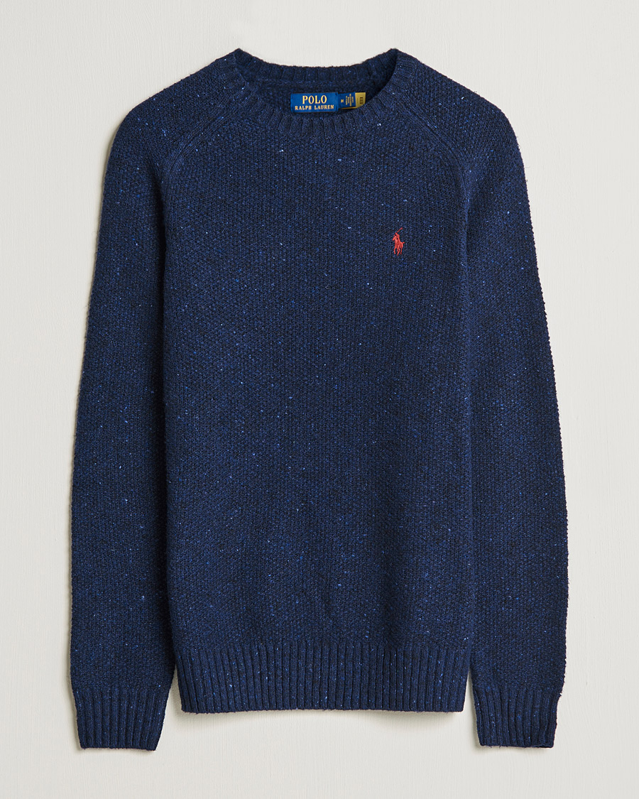 Mies | Puserot | Polo Ralph Lauren | Wool Donegal Knitted Sweater Navy