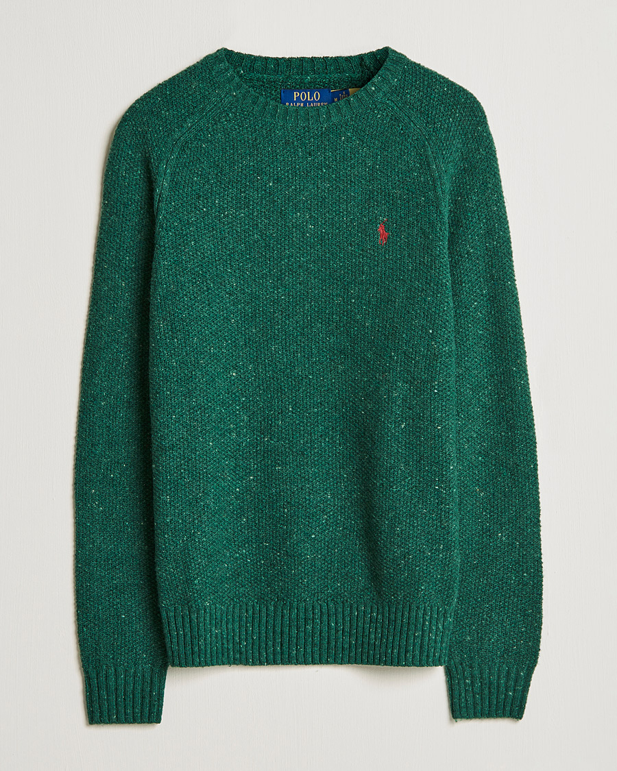 Miehet |  | Polo Ralph Lauren | Wool Donegal Knitted Sweater Forest Green