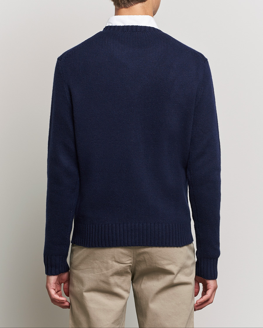 Mies | Puserot | Polo Ralph Lauren | Wool Heritage Bear Knitted Sweater Navy