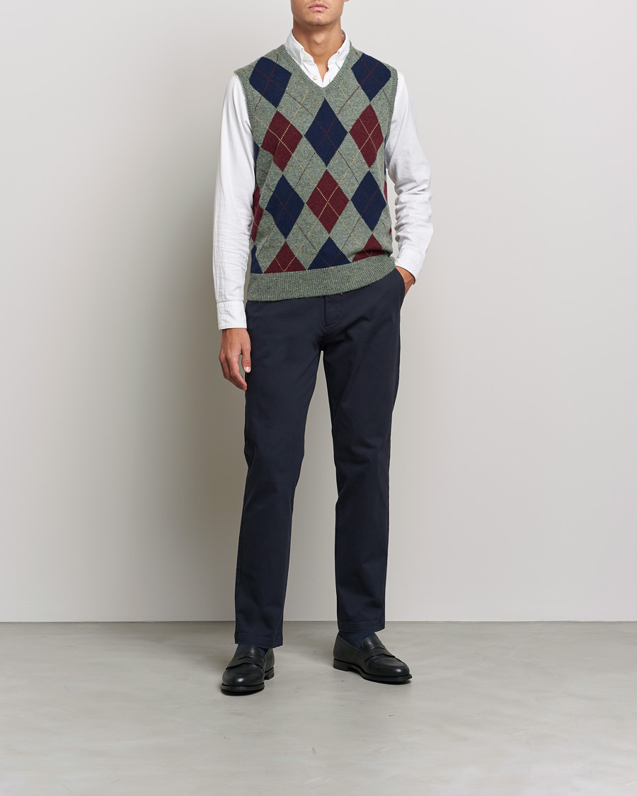 Mies | Puserot | Polo Ralph Lauren | Wool Argyle Vest Green Multi