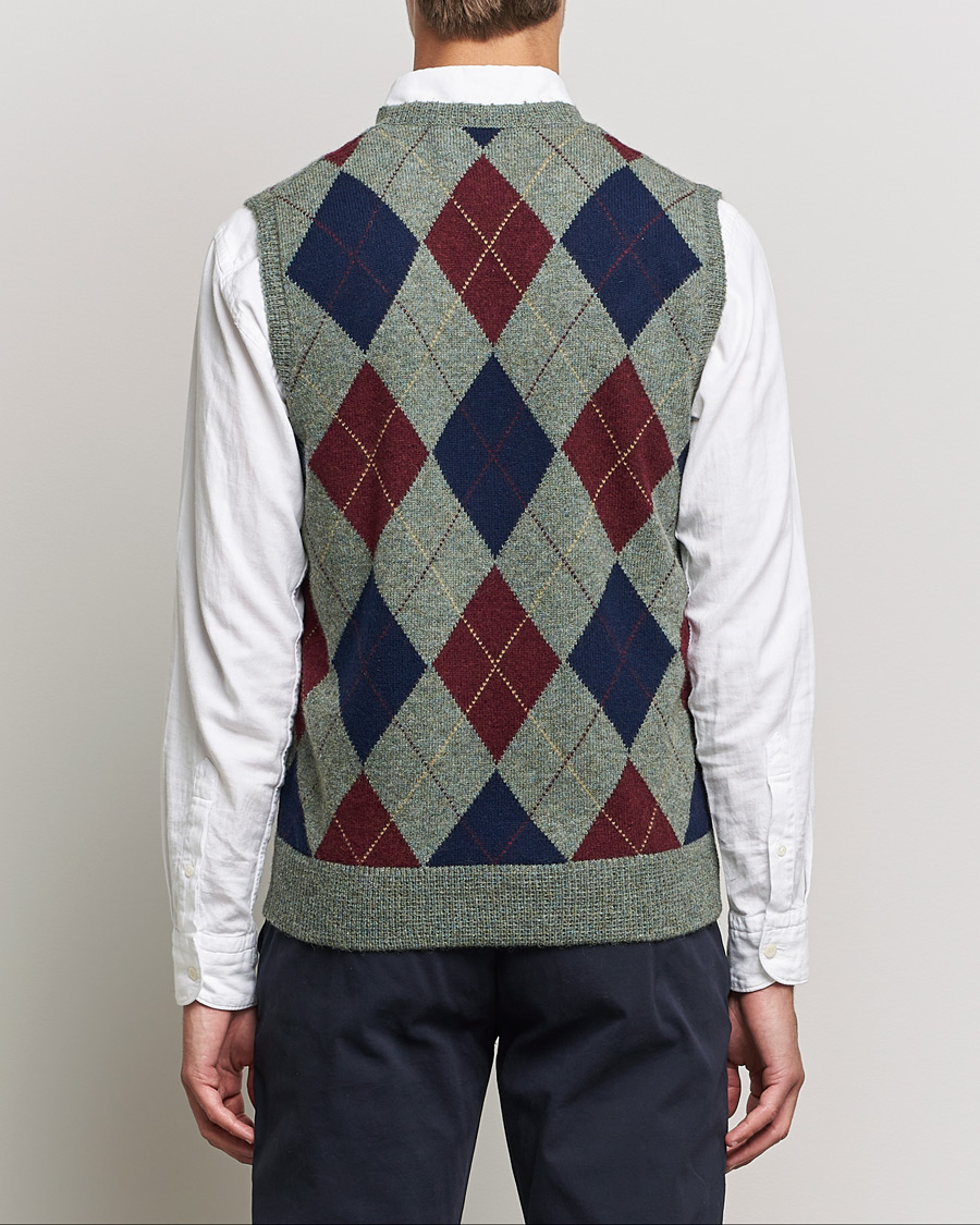 Mies | Puserot | Polo Ralph Lauren | Wool Argyle Vest Green Multi