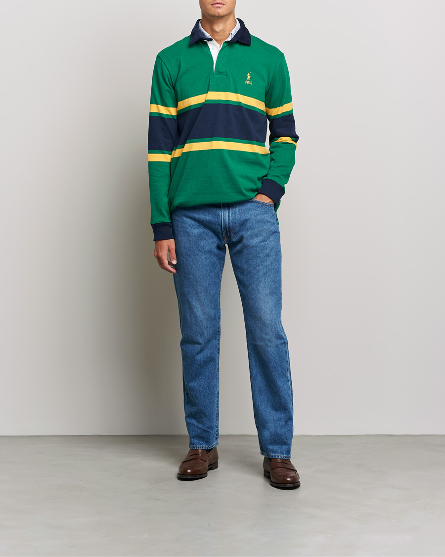 Mies | Puserot | Polo Ralph Lauren | Jersey Striped Rugger Athletic Green