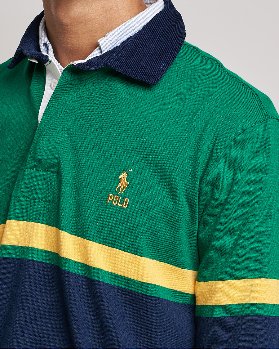 Mies | Puserot | Polo Ralph Lauren | Jersey Striped Rugger Athletic Green