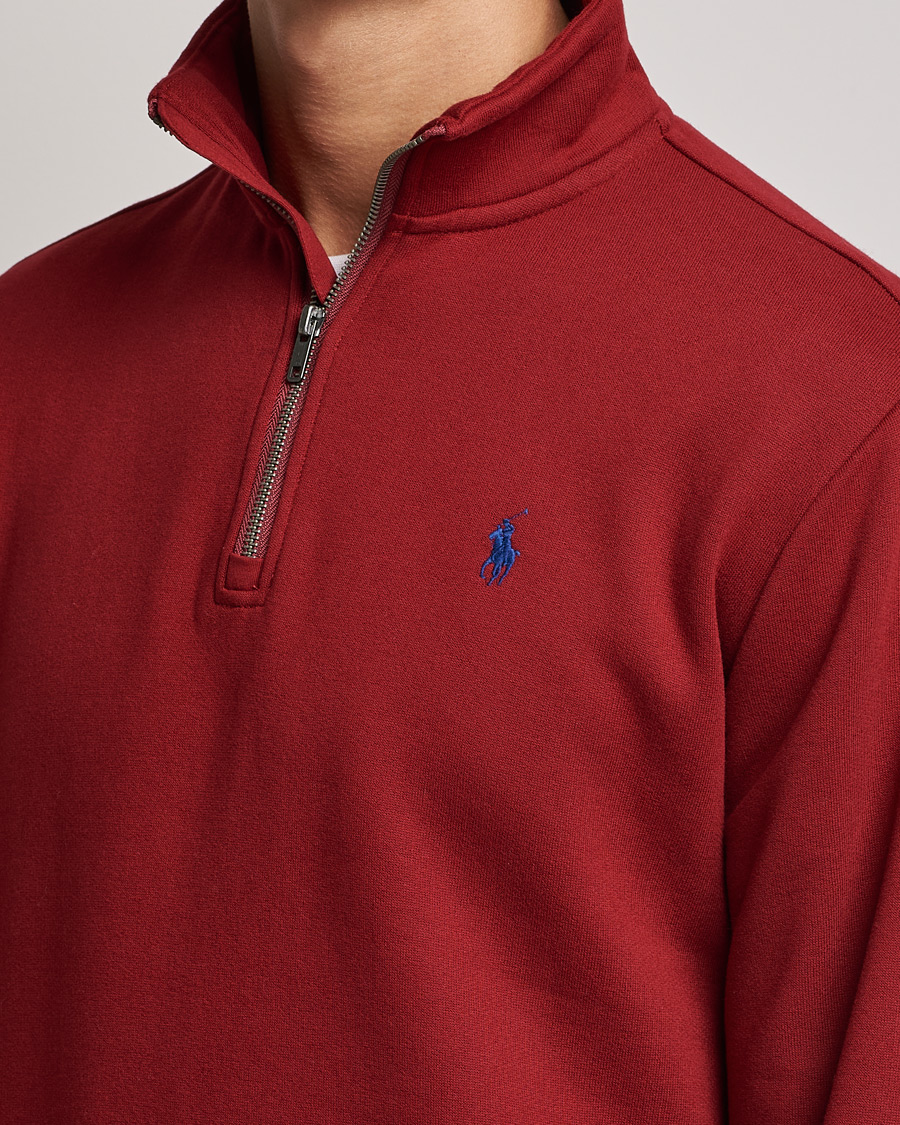 Mies | Puserot | Polo Ralph Lauren | Fleece Jersey Half Zip Holiday Red