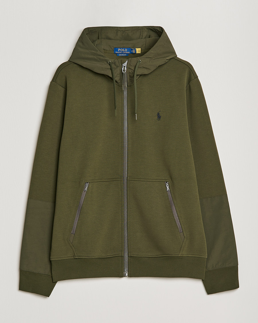 Mies | Puserot | Polo Ralph Lauren | Double Knit Full Zip Hoodie Army Olive