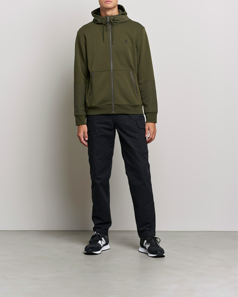 Mies | Puserot | Polo Ralph Lauren | Double Knit Full Zip Hoodie Army Olive