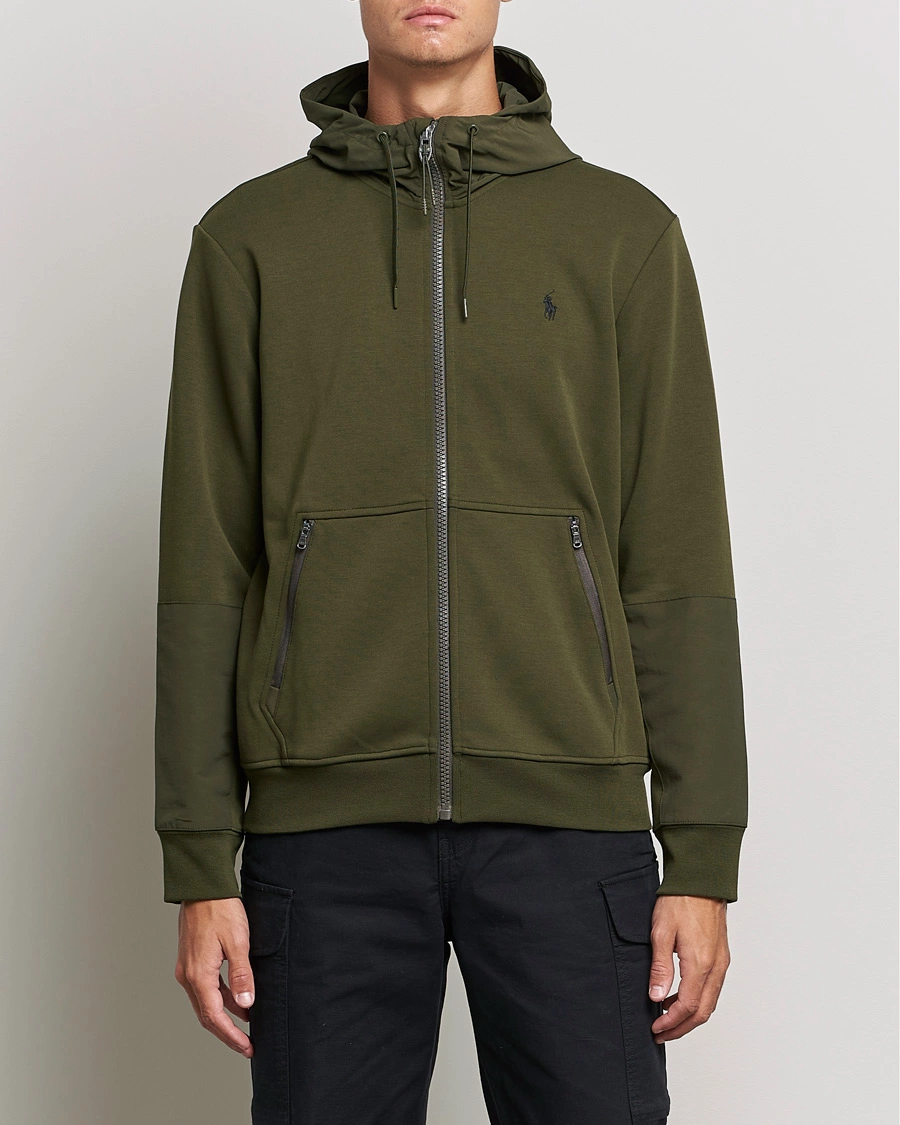 Mies | Puserot | Polo Ralph Lauren | Double Knit Full Zip Hoodie Army Olive