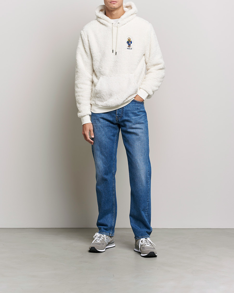 Mies | Puserot | Polo Ralph Lauren | Curly Sherpa Bear Hoodie Antique Cream