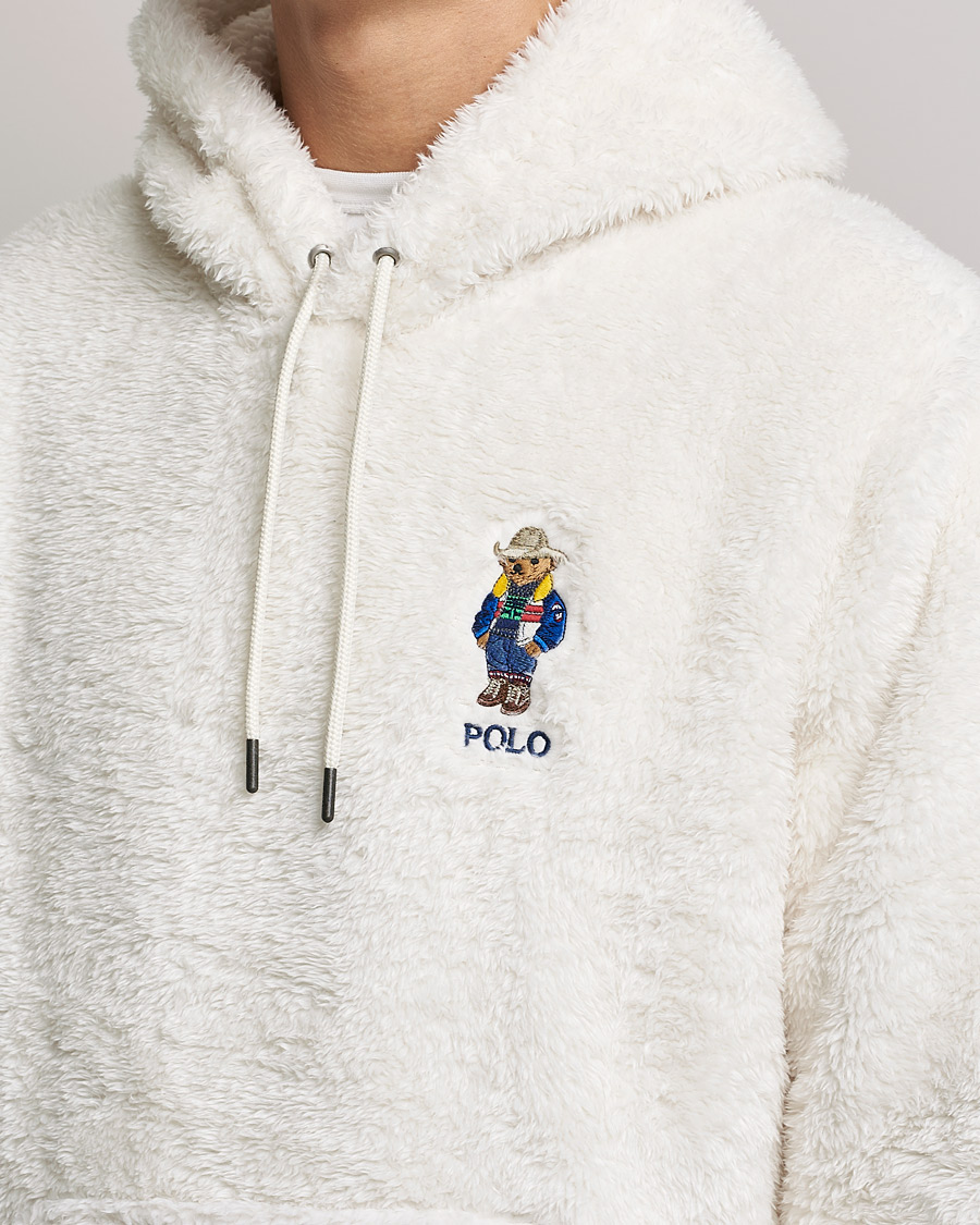 Mies | Puserot | Polo Ralph Lauren | Curly Sherpa Bear Hoodie Antique Cream