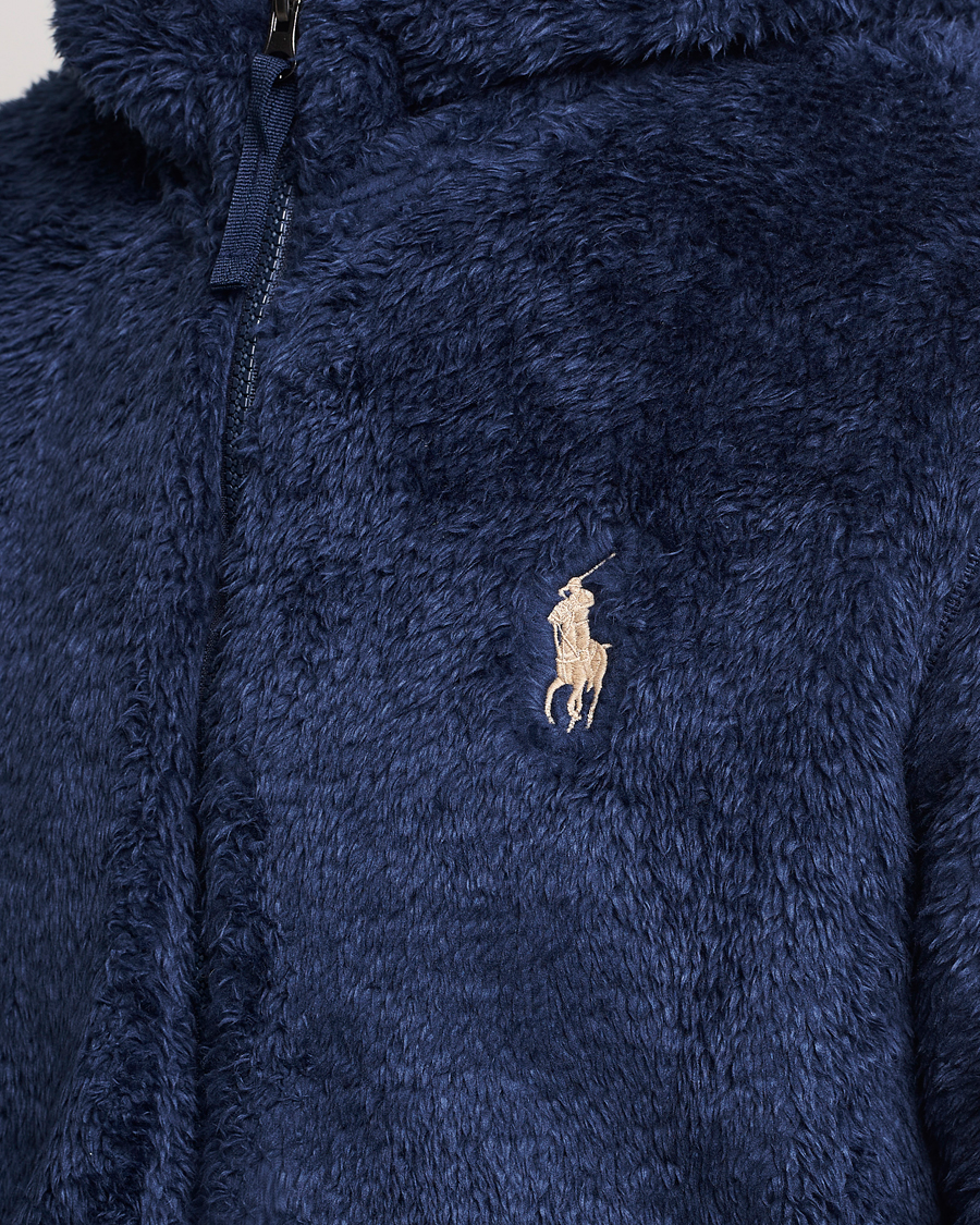 Mies | Puserot | Polo Ralph Lauren | Curly Sherpa Full Zip Hoodie Newport Navy