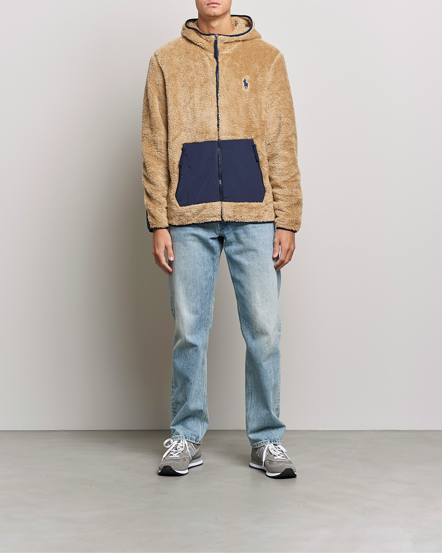 Mies | Alennusmyynti vaatteet | Polo Ralph Lauren | Curly Sherpa Full Zip Hoodie Vintage Khaki