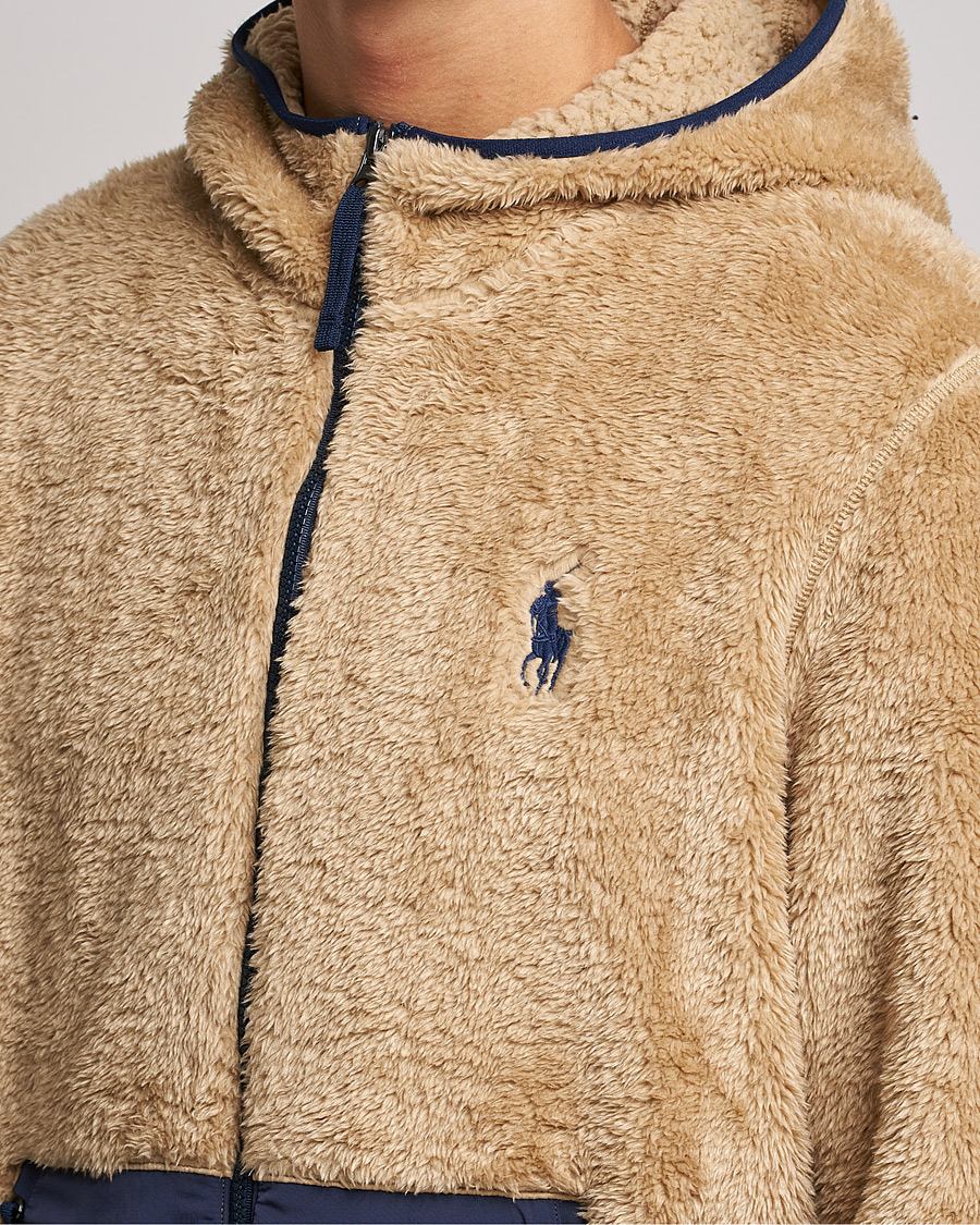 Mies | Puserot | Polo Ralph Lauren | Curly Sherpa Full Zip Hoodie Vintage Khaki
