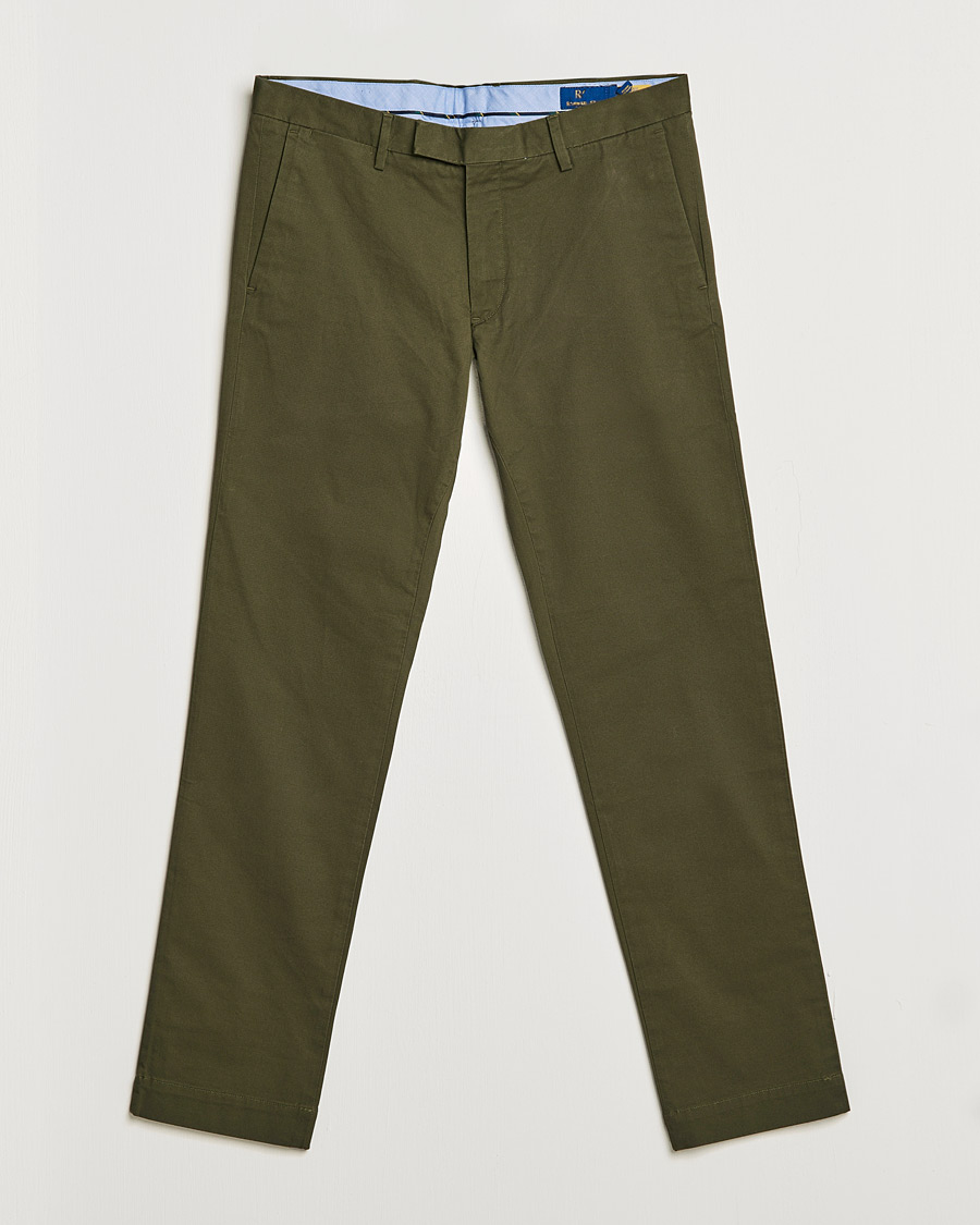 Mies | Housut | Polo Ralph Lauren | Slim Fit Stretch Chinos Armadillo Green