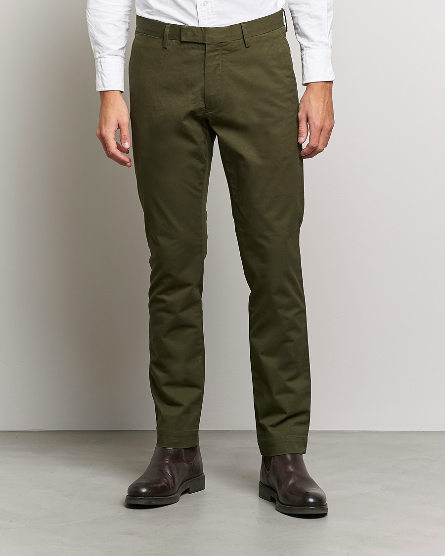 Mies | Housut | Polo Ralph Lauren | Slim Fit Stretch Chinos Armadillo Green