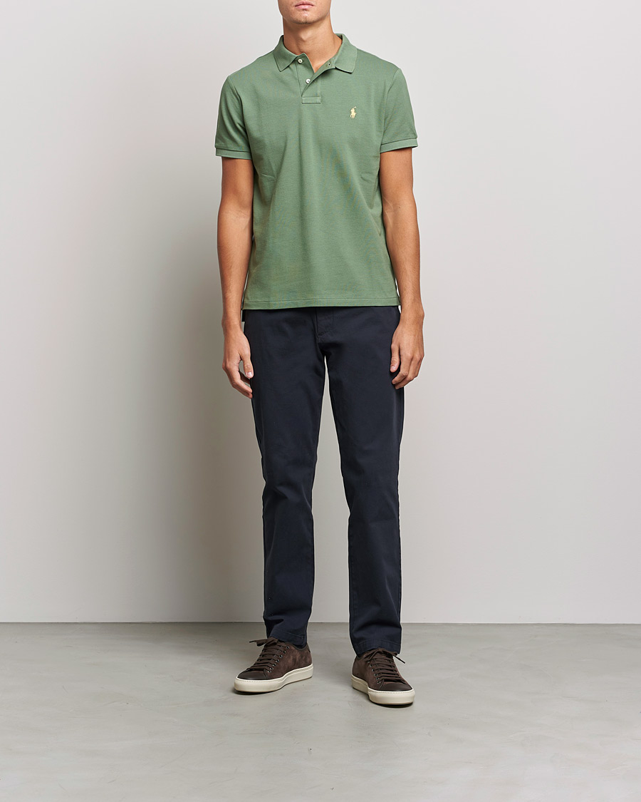 Mies | Pikeet | Polo Ralph Lauren | Custom Slim Fit Polo Cargo Green