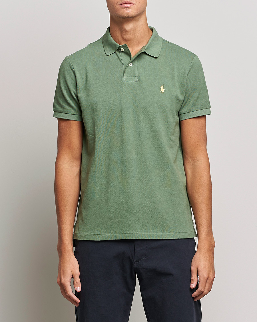 Mies | Pikeet | Polo Ralph Lauren | Custom Slim Fit Polo Cargo Green