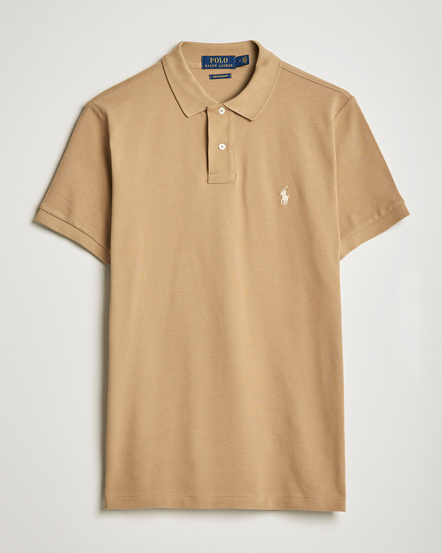Mies | Pikeet | Polo Ralph Lauren | Custom Slim Fit Polo Luxury Tan