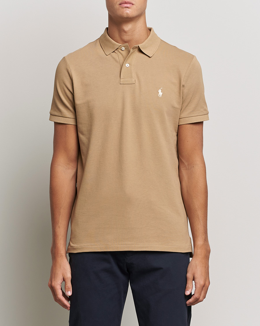 Mies | Pikeet | Polo Ralph Lauren | Custom Slim Fit Polo Luxury Tan