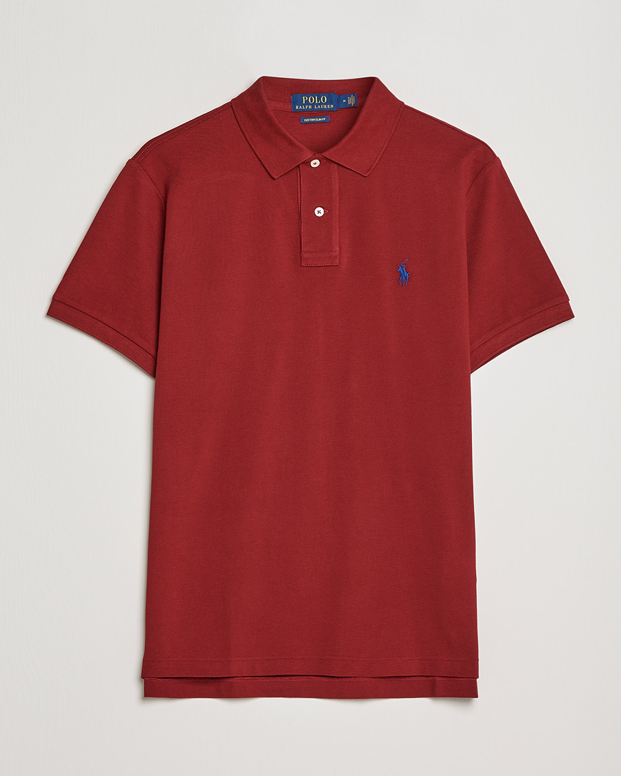 Miehet |  | Polo Ralph Lauren | Custom Slim Fit Polo Holiday Red