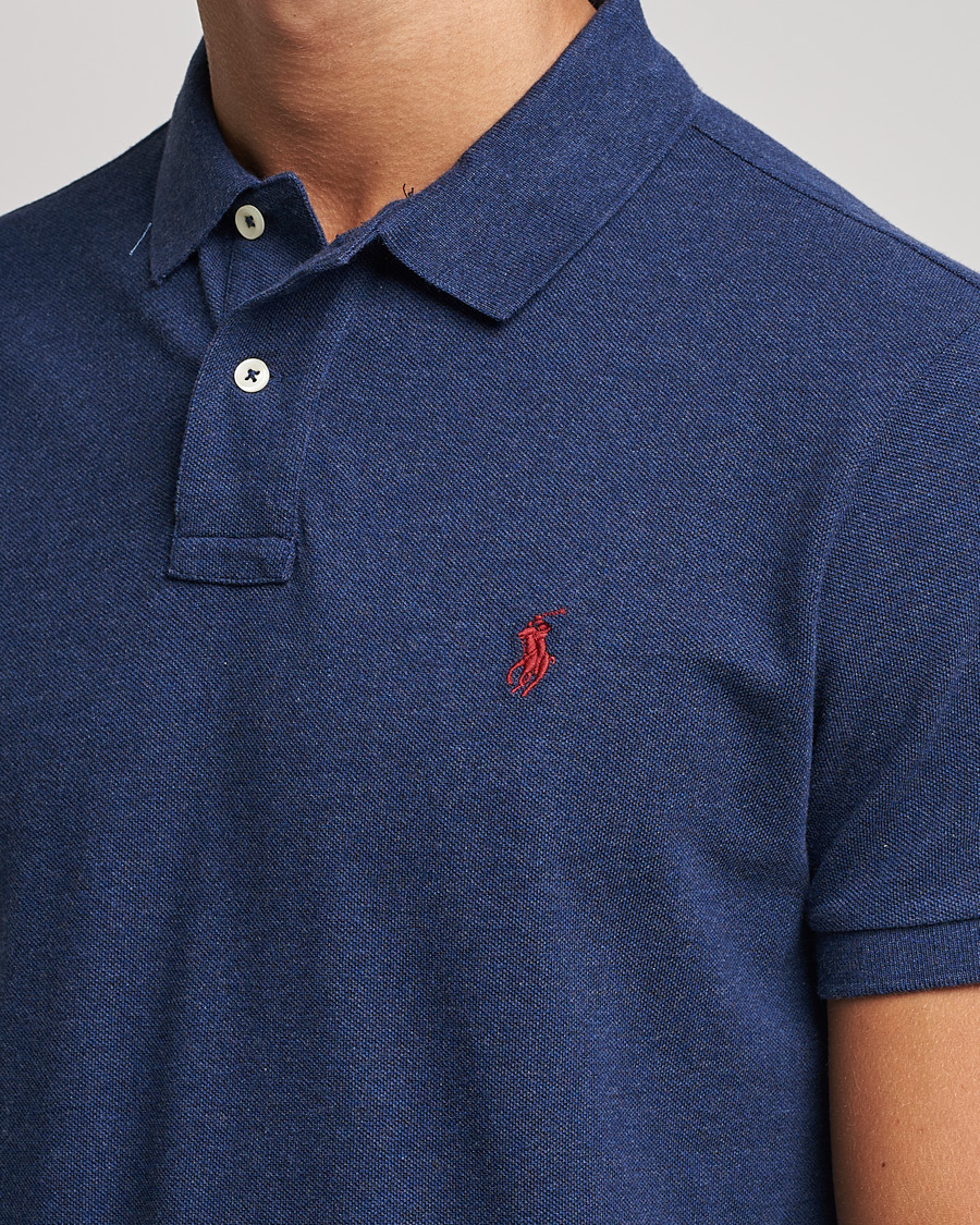 Mies | Pikeet | Polo Ralph Lauren | Custom Slim Fit Polo Spring Navy Heather