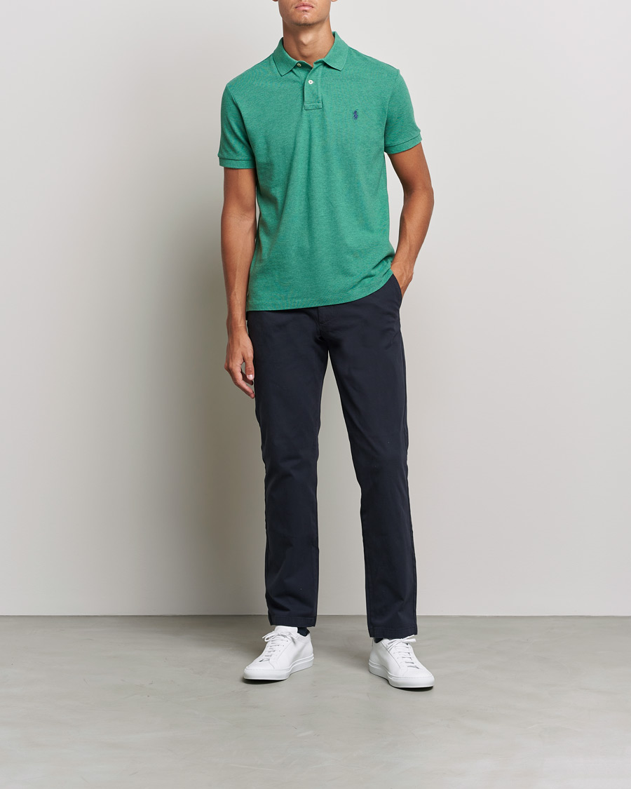Mies | Pikeet | Polo Ralph Lauren | Custom Slim Fit Polo Potomac Green Heather