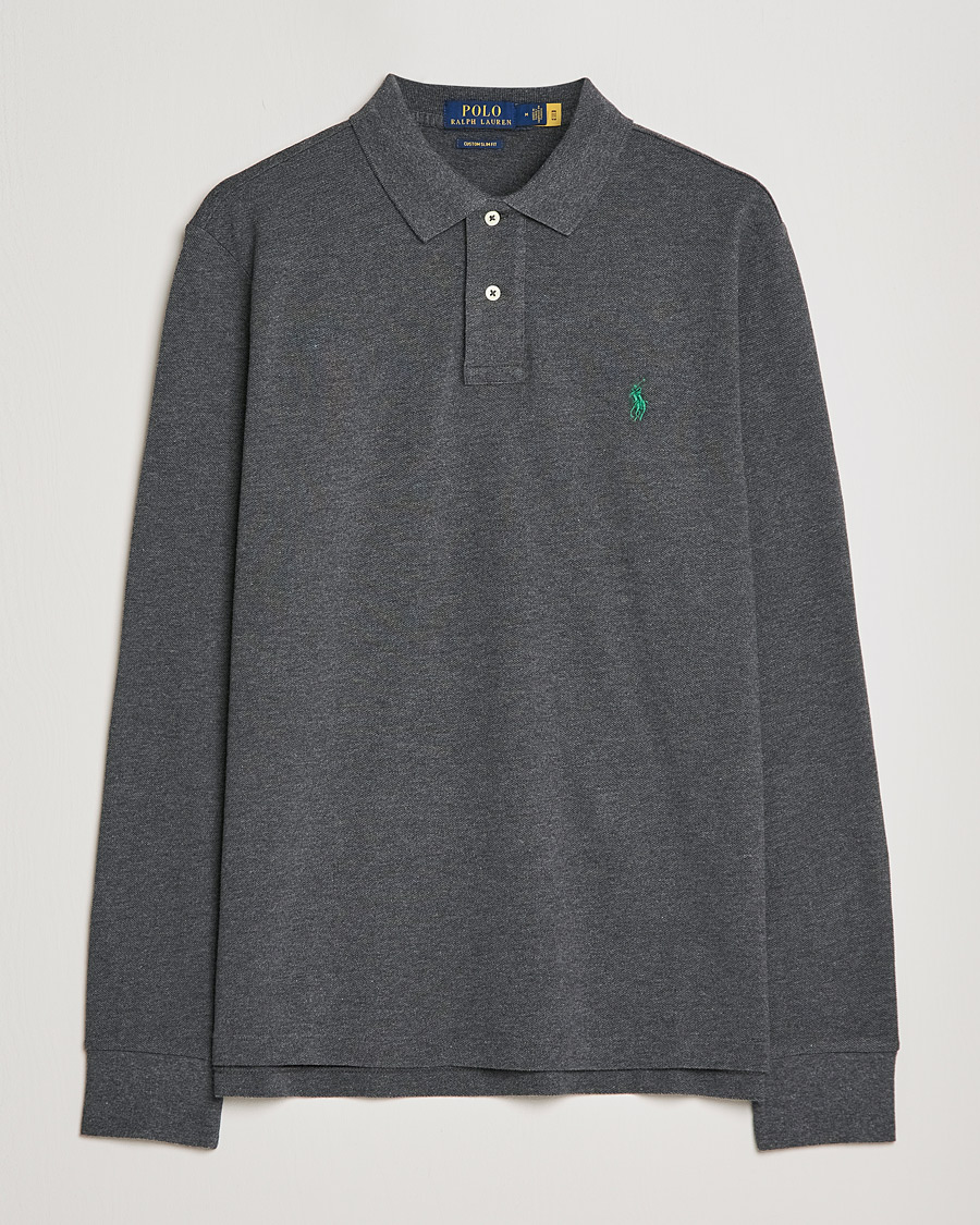 Mies | Pikeet | Polo Ralph Lauren | Custom Slim Fit Long Sleeve Polo Barclay Heathe