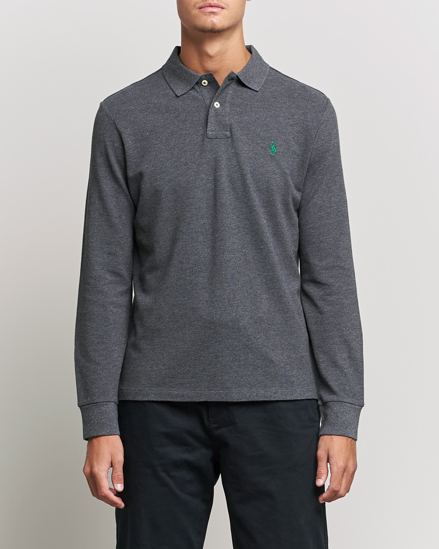 Mies |  | Polo Ralph Lauren | Custom Slim Fit Long Sleeve Polo Barclay Heathe