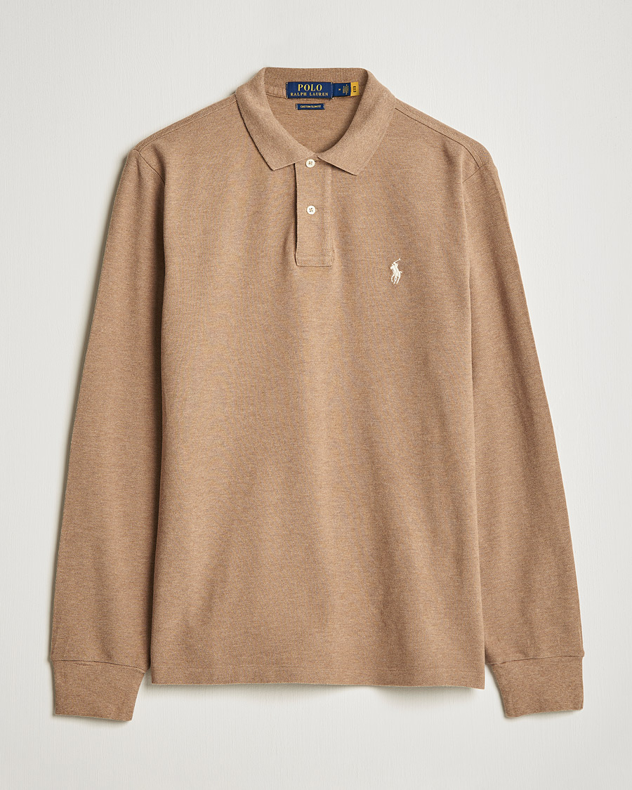 Mies | Puserot | Polo Ralph Lauren | Custom Slim Fit Long Sleeve Polo Italian Heather