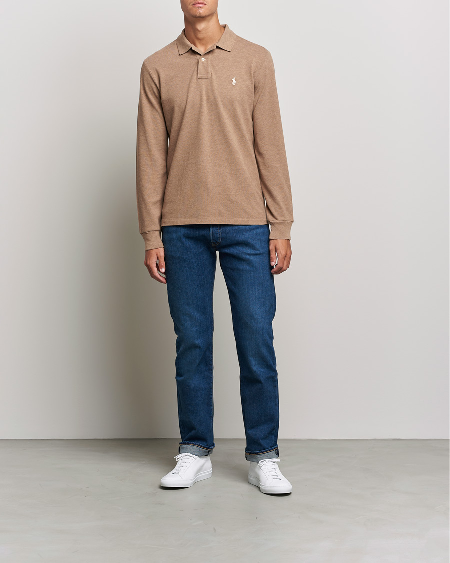 Mies | Puserot | Polo Ralph Lauren | Custom Slim Fit Long Sleeve Polo Italian Heather