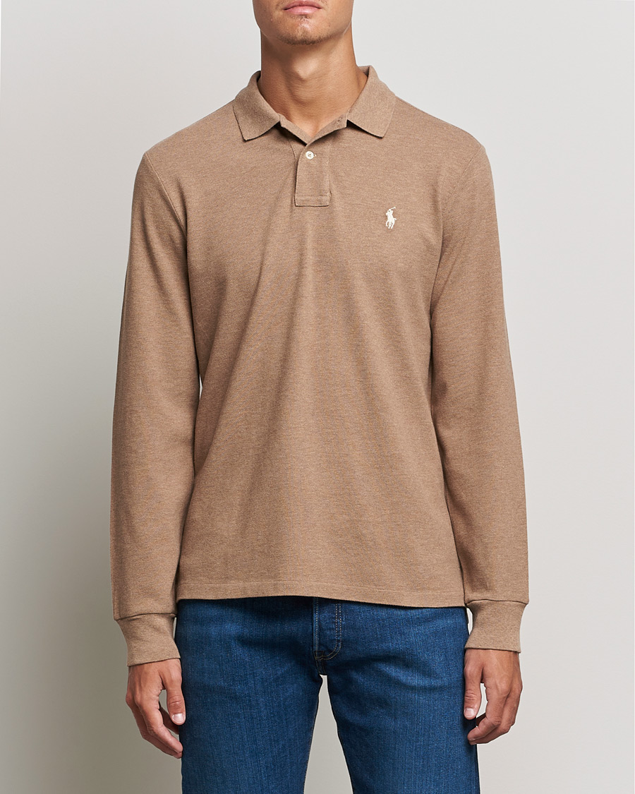 Mies | Puserot | Polo Ralph Lauren | Custom Slim Fit Long Sleeve Polo Italian Heather