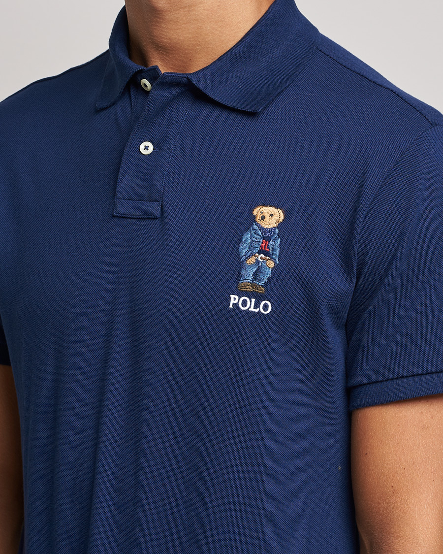 Mies | Pikeet | Polo Ralph Lauren | Custom Slim Fit Denim Bear Polo Newport Navy