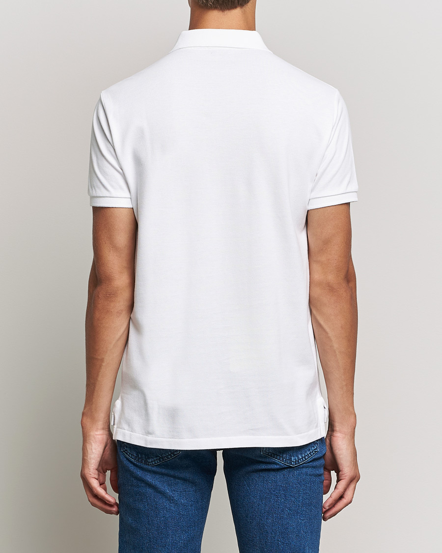 Mies | Pikeet | Polo Ralph Lauren | Custom Slim Fit Denim Bear Polo White