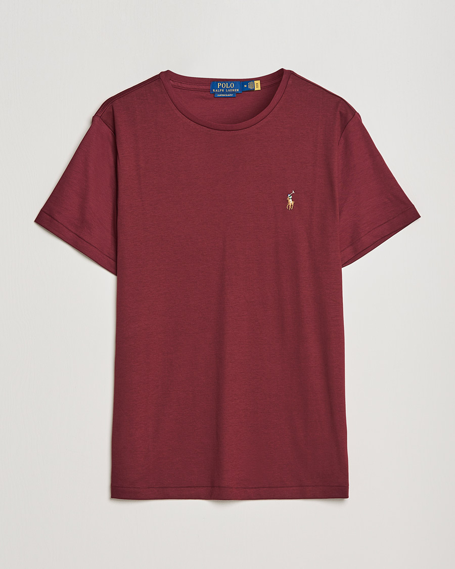 Mies | T-paidat | Polo Ralph Lauren | Luxury Pima Cotton Crew Neck Tee Classic Wine
