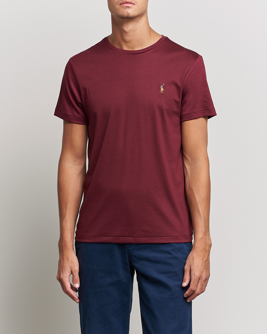 Mies | T-paidat | Polo Ralph Lauren | Luxury Pima Cotton Crew Neck Tee Classic Wine