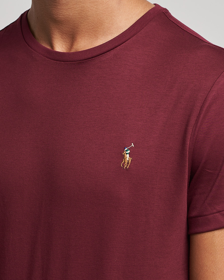 Mies | T-paidat | Polo Ralph Lauren | Luxury Pima Cotton Crew Neck Tee Classic Wine