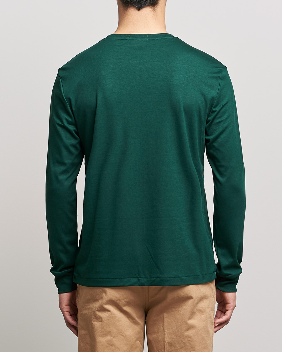 Mies | T-paidat | Polo Ralph Lauren | Luxury Pima Cotton Long Sleeve Tee College Green