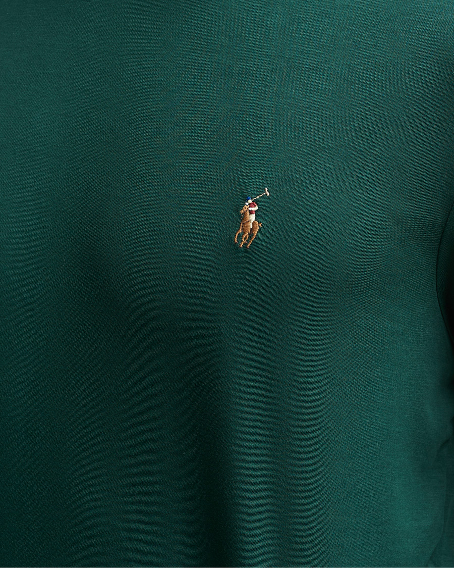 Mies | T-paidat | Polo Ralph Lauren | Luxury Pima Cotton Long Sleeve Tee College Green