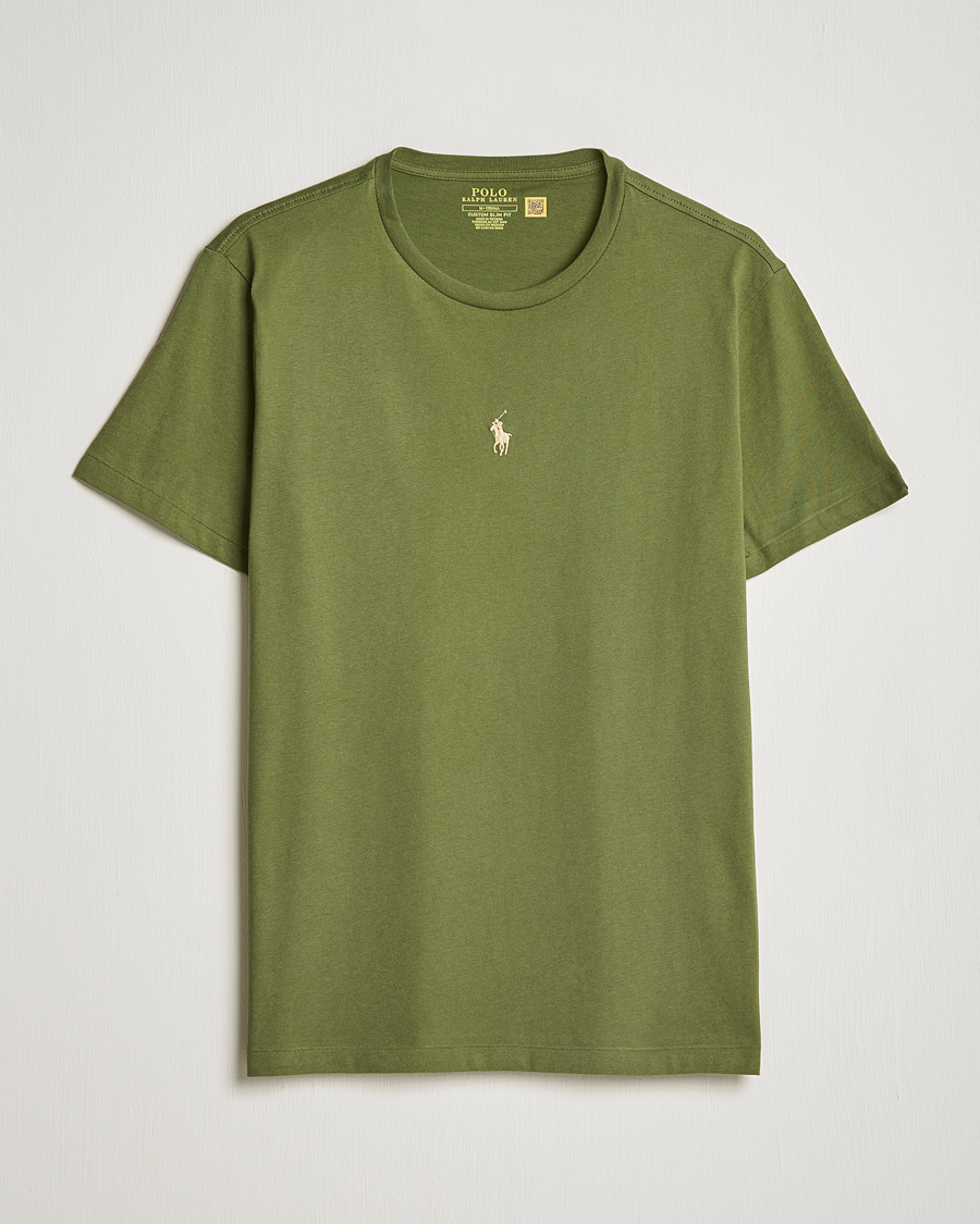 Mies | T-paidat | Polo Ralph Lauren | Center Logo Crew Neck Tee Army Olive