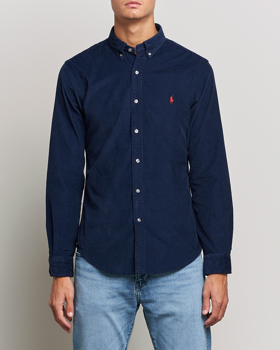 Mies |  | Polo Ralph Lauren | Slim Fit Corduroy Shirt Newport Navy