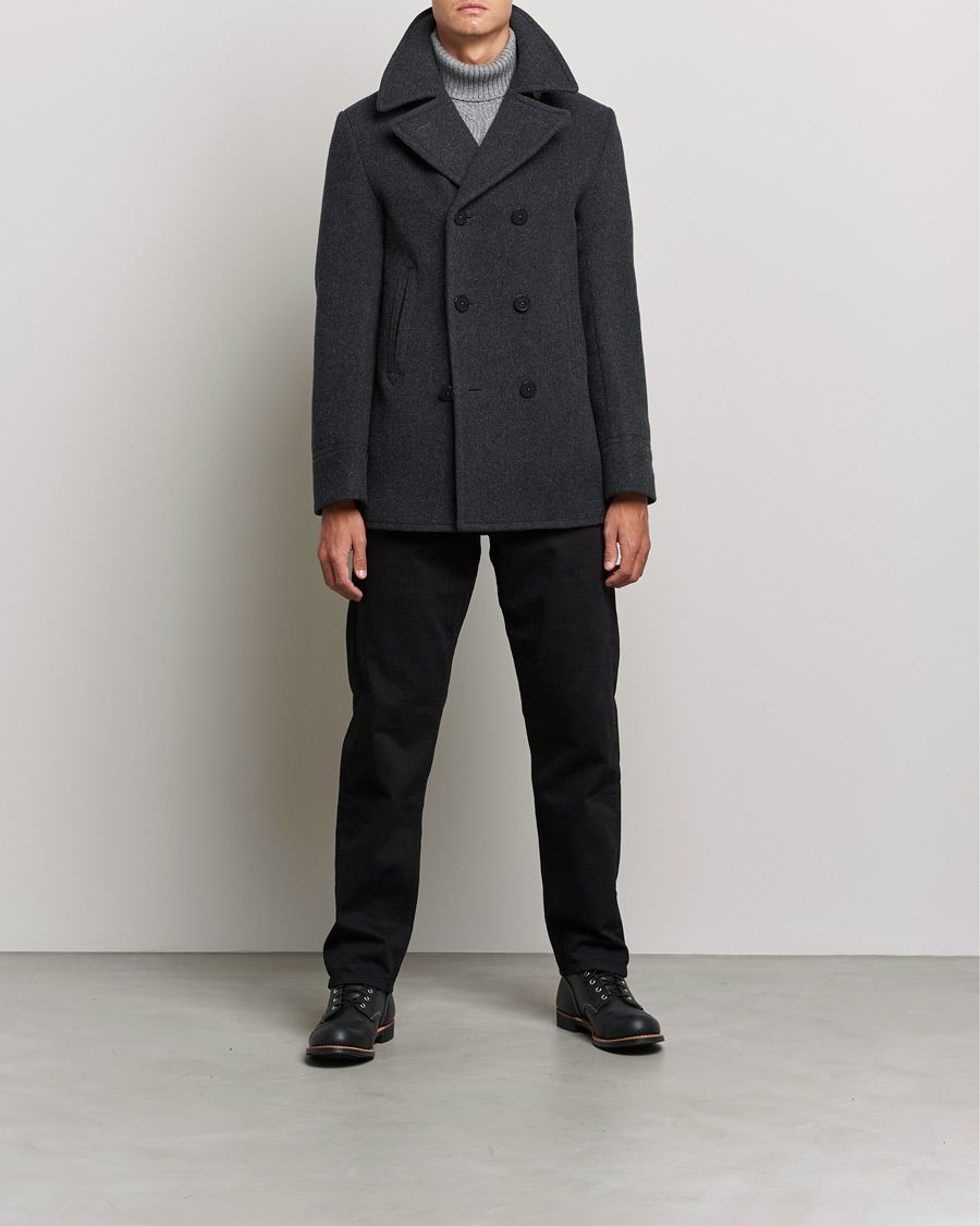 Mies | Takit | Polo Ralph Lauren | Wool Melton Peacoat Navy Charcoal