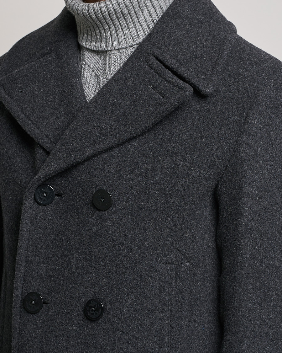 Mies | Takit | Polo Ralph Lauren | Wool Melton Peacoat Navy Charcoal