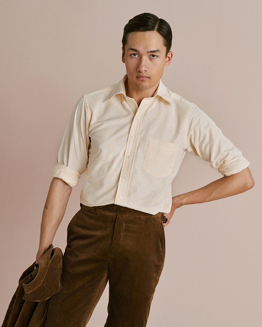Mies | Housut | Polo Ralph Lauren | Corduroy Pleated Drawstring Trousers Snuff
