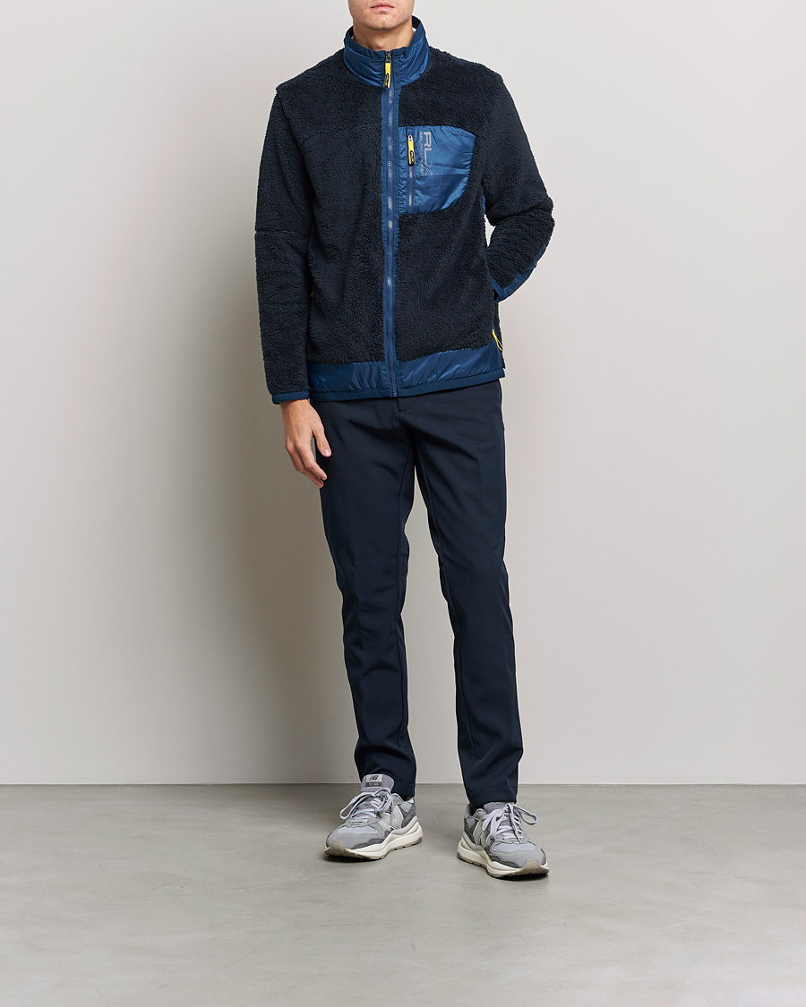 Mies | Puserot | RLX Ralph Lauren | Hi-Pile Full Zip Sweater College Navy
