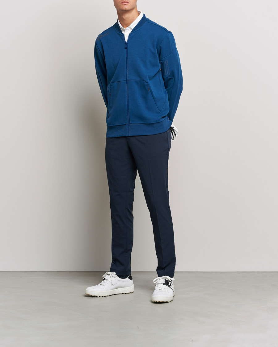Mies | Polo Ralph Lauren | RLX Ralph Lauren | Double Knit Full Zip Sweater Raleigh Blue