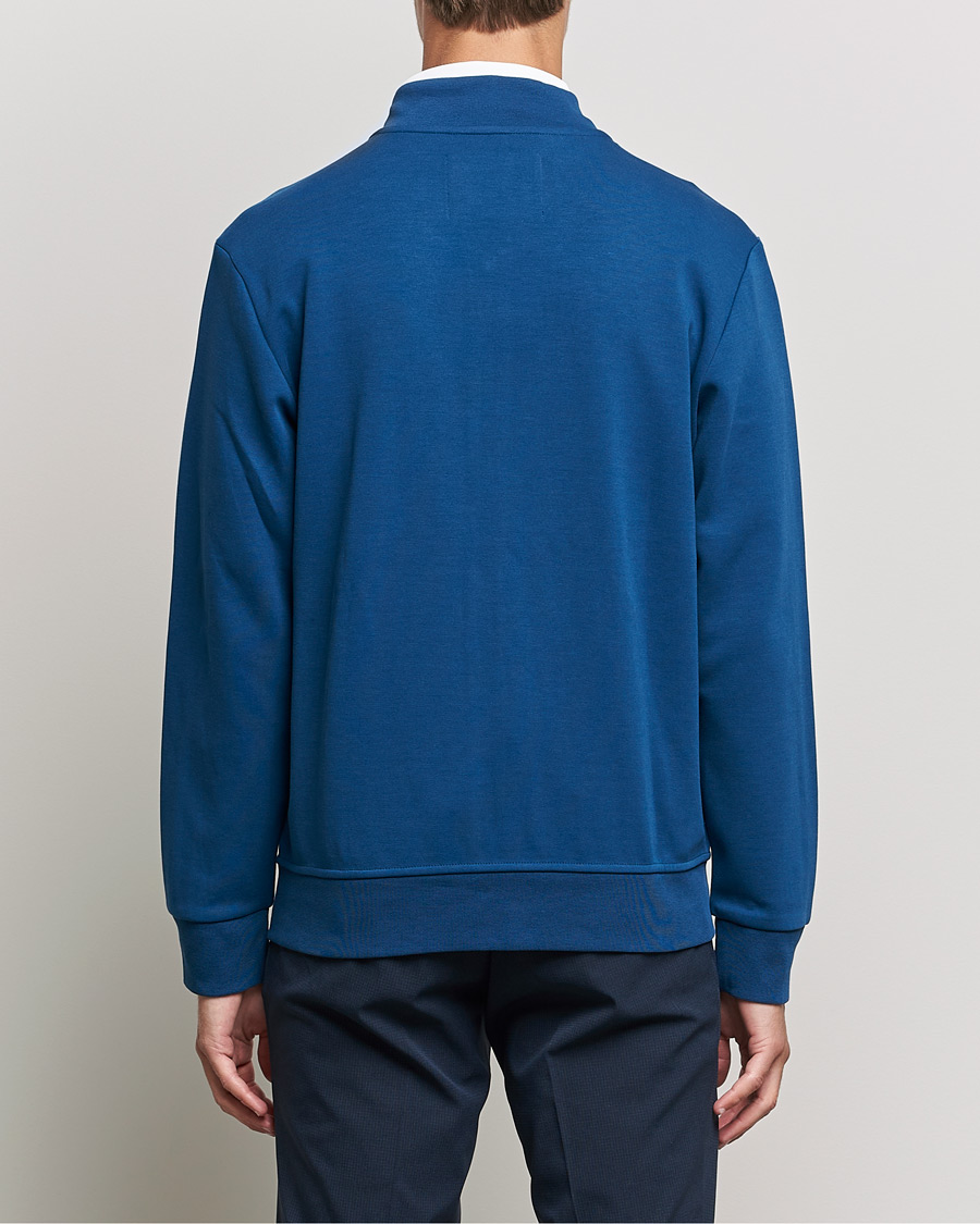 Mies | Puserot | RLX Ralph Lauren | Double Knit Full Zip Sweater Raleigh Blue