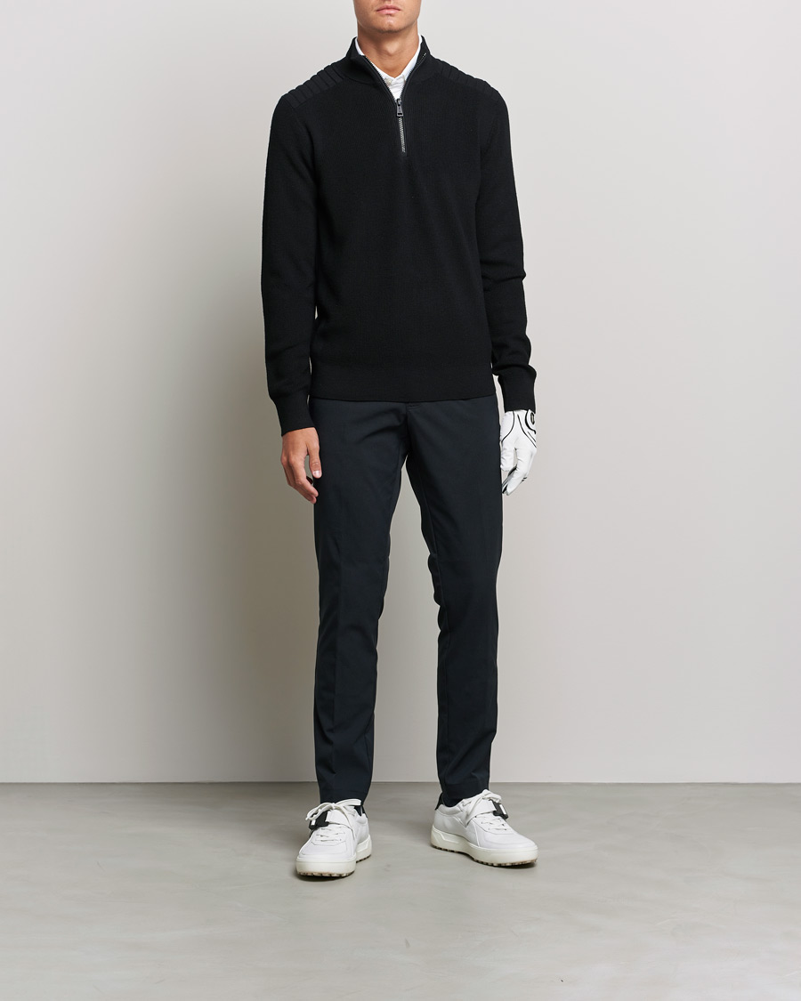 Mies | Puserot | RLX Ralph Lauren | Merino Half Zip Sweater Black
